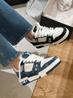 Lv Sneakers Outfit, Luis Vuitton Shoe, Lv Trainer Sneaker Outfits, Louis Vuitton Sneakers Outfit Women, Lv Sneakers Women Outfit, Lv Sneakers Women, Lv Shoes Women, Louis Vuitton Zapatos, Louis Vuitton Clothes Women