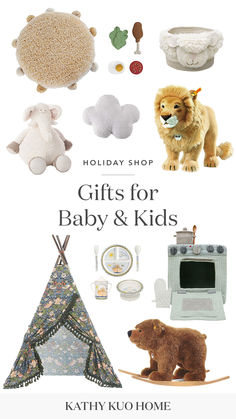 Make their holidays magical with Kathy Kuo Home’s curated Baby & Kids Gift Guide! From cozy nursery essentials to stylish and playful decor, discover thoughtful gifts that are both beautiful and practical. Perfect for creating cherished memories, these handpicked treasures will delight little ones and parents alike. Shop now for holiday inspiration! Best Gifts For Kids, Cozy Nursery, Farmhouse Industrial, Rustic Coastal, Playful Decor, Coastal Modern, Cool Gifts For Kids, Kids Gift Guide, Nursery Essentials