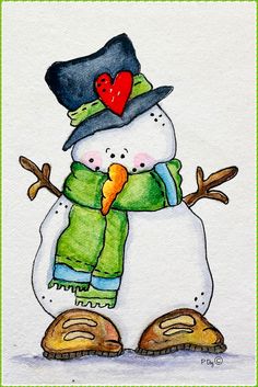 SEVEN (7) SNOWMAN greeting cards to absolutely melt your hear.  Each featuring whimsical snowmen (one-of-kind designs) from my original watercolor paintings.   The set of 7 cards come in all the assorted designs you see.  If you have a special request, please message me!  The print quality of the card is so superb and beautiful enough to frame for future holiday seasons to come. CARD SIZE:  5 x 7 inches QUANTITY:  7 cards with envelopes MATERIALS:  Each card is printed on high quality MATTE photo card stock and comes with a white envelope.  Card inside is a matte finish to provide smooth writing with any pen. OPTIONS:            - Leave BLANK Inside;            - May your days be filled with magic and cheer;            - Add your own personalized greeting FREE SHIPPING INCLUDED IN EVERY OR Inside Cards Ideas, Christmas Card Painting Ideas, Snowman Aesthetic, Snowman Watercolor, Watercolor Christmas Cards Diy, Watercolor Holiday Cards, Christmas Tree Card, Simple Christmas Cards