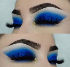 Royal Blue And Gold Makeup, Blue And Gold Eyeshadow Looks, Blue And Gold Eyeshadow, Blue And Gold Makeup, Royal Blue Makeup, Gold Eyeshadow Looks, Blue Eyeshadow Looks