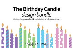 Tall Candle Svg, Candle Designs, Art Elements, Art Birthday, Unique Candles, Candle Accessories, Designer Candles, Pattern And Decoration, Alphabet Illustration