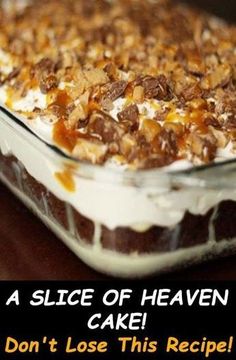 Slice Of Heaven Cake, Recipes Using Cake Mix, Dessert Oreo, Food Chocolate, Slice Of Heaven, German Chocolate Cake