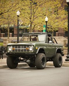 1969 Highland Green Classic Ford Broncos Coyote Series 1969 Bronco, Time Illusion, Mini Trucks 4x4, Off Roaders