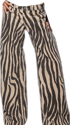 TLC / Wild One Zebra Pants, Zebra Pant, Cargo Jumpsuit, Autumn Sales, Printed Jeans, Wild One, Jeans Size Chart, Wild Ones, Premium Denim