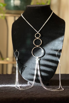 This Beautiful Handmade Graduated Circle Nipple Necklace is made in silver with Graduated Circles making a super sexy design. This Kinky Jewelry has double chains down the middle, leading to the Nipple rings. The nipple rings are Non Piercing and are easy to use.

Standard Rings have a looser fit
Silicone Rings have a tighter longer fit

Nipple Jewelry emphasizes beauty and femininity and makes nipples tighter and harder. Nipple Jewelry makes you feel sexy and free. Breast Jewelry, Silicone Rings, Double Chain, Body Jewelry, Favorite Jewelry, Circles, Piercings, Jewelry Watches, Jewelry Making