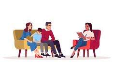 Family therapy session illustration by Icons Factory on @creativemarket Counseling Illustration, Family Issues Illustration, Parents Illustration, Therapy Illustration, Teaching Pictures, Virginia Satir, Psychology Blog, Creative Art Activities, Person Illustration