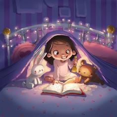 Dixit Cards, رعب نفسي, Picture Books Illustration, Reading A Book, Girl Reading