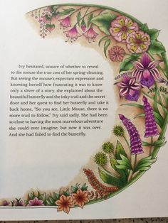 an image of a book with flowers on it