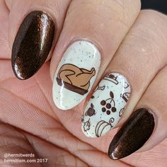 Thanksgiving Nails Designs, French Manicure Short Nails, Bridal Nail Art