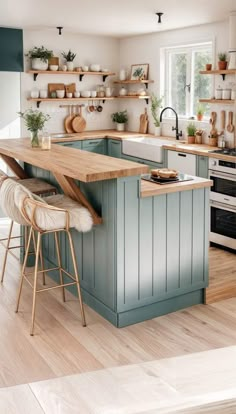 a kitchen filled with lots of counter top space