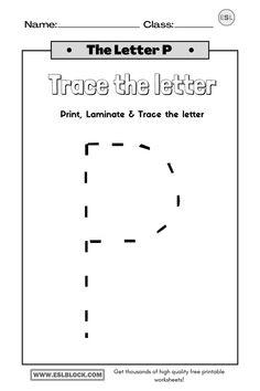 trace the letter d worksheet for kids to practice their handwriting and writing skills