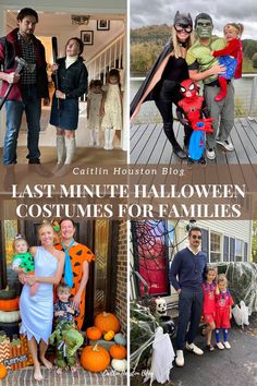 Last Minute Family Costume Ideas for Halloween Halloween Costumes Winter, Easy Family Halloween Costumes, Family Halloween Costume Ideas, Family Photo Inspiration, Family Halloween Costume, Pottery Barn Christmas, Last Minute Halloween, Homemade Halloween Costumes, Holiday Photoshoot