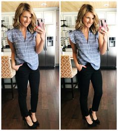 Business Casual Sleeveless Top, Wear To Work Outfits, Outfit Flats, Comfortable Work Clothes, Work Outfit Inspiration, Casual Work Wear, Work Wear Outfits