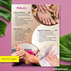 Nail Salon Price List, Menu Nail, Nail Salon Prices, Salon Price List, Salon Names, Manicure Nail Designs, Nail Prices, Pedicure Manicure, Nail Services