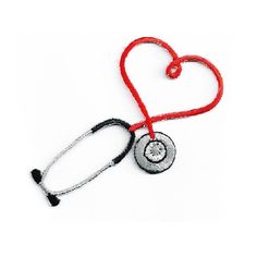 a stethoscope with a heart on it