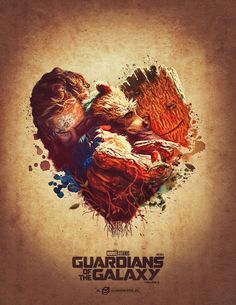 the poster for the upcoming movie, guardianss and the galaxy