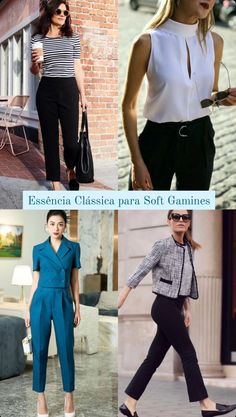 Gamine Outfits, Deep Winter Colors, Office Pants, Deep Winter, Everyday Fashion Outfits, Soft Autumn, Soft Classic