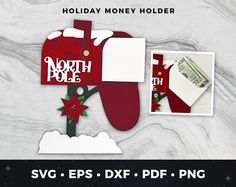 the holiday money holder is made from paper