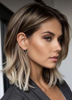 Hair Affair, Short Hair Balayage, Brown Blonde Hair, Hair Color And Cut, Blonde Balayage, Great Hair, Brunette Hair Color, Gorgeous Hair, Balayage Hair