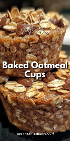 Delicious Baked Oatmeal Cups perfect for breakfast or as a healthy snack! Try this easy recipe today. #HealthyEating #MealPrepIdeas #OatmealRecipe #BakedTreats #PinterestFood