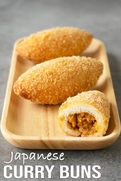 an image of japanese curry buns on a tray