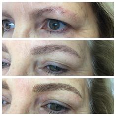 Brow Embroidery - it's a process, good brows take time Makeup Tips, Makeup