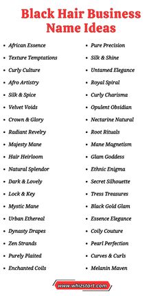 Starting a new black hair business is an exciting adventure, but choosing the right name can be tricky. Your business name is the first thing customers notice about your brand, so it’s crucial to pick one that connects with your target market.  As a naming specialist with four years of experience across different platforms, I have assisted many entrepreneurs in finding the perfect names for their businesses. I understand the importance of a memorable and fitting name, especially in a niche like black hair care. Loc Business Names, Names For Hair Business, Hair Account Name Ideas, Hair Salon Names Ideas Unique, Hair Brand Name Ideas, Black Hair Business, Hair Business Names Ideas, Neon Coral Nails, Salon Names Ideas