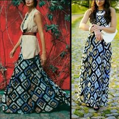 Reposhing This Item I Purchased From @Samiak80. Worn Once Since Purchased. Up Stairs, Beautiful Maxi Dresses, Tile Print, 3 Inch Heels, Blue Watercolor, Printed Maxi Dress, Watercolor Print, The Dress, Anthropologie