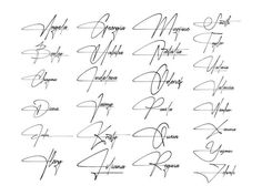 the signatures of many famous people