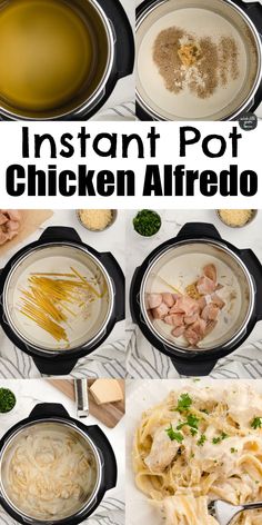 instant pot chicken alfredo is an easy and delicious meal