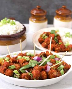 Soya chilli Indian Appetizers, Vegetarian Snacks, Party Food And Drinks, Chicken Tikka