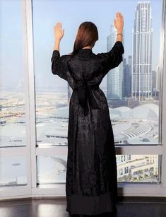 Long black Cover up Evening Robe With Satin Finish, Long Evening Robe With Satin Finish, Luxury Fitted Long Sleeve Robe, Elegant Long Robe For Night, Elegant Long Night Robe, Elegant Long Sleeve Kimono For Loungewear, Black Silk Long Sleeve Robe, Silk Evening Robe For Spring, Elegant Black Satin Kimono