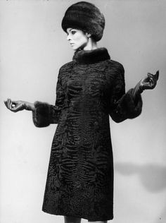 Astrakhan Coat, Chic Outerwear, Fashion Goals, French Fashion Designers, Pierre Balmain, Fur Hat, Vintage Glamour, Black Is Beautiful