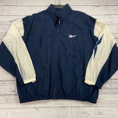 Vintage Reebok Navy Zip up Track Jacket Pack Away Hood Back - Etsy Morocco Reebok Jacket, Vintage Nike Jacket, Vintage Reebok, Nike Vintage, Outdoor Jacket, Men Vintage, Track Jacket, Track Jackets, Vintage Nike