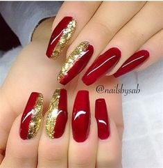 Simple Christmas Nails Red And Gold. There are any references about Simple Christmas Nails Red And Gold in here. you can look below. I hope this article about Simple Christmas Nails Red And Gold can be useful for you. Please remember that this article is for reference purposes only. #simple #christmas #nails #red #and #gold Red And Gold Nail Designs, Red And Gold Nails, Gold Acrylic Nails, Red Nail Art, Gold Nail Polish, Gold Nail Designs, Gold Nail Art, Gold Glitter Nails