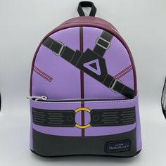 NEW 2022 LOUNGEFLY MARVEL HAWKEYE MINI BACKPACK TARGET EXCLUSIVE. Marvel Loungefly, Marvel Merch, Spiderman Room, Marvel Accessories, Disney Bags Backpacks, Marvel Jewelry, Marvel Fashion, Marvel Backpack, Marvel Hawkeye