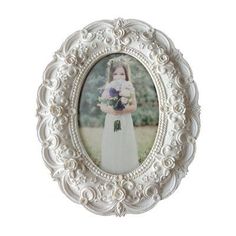 KingwinHomeDecor Resin Baroque Photo Frame Fancy Picture Frames, Frame For Photo, 11x14 Picture Frame, Silver Picture Frames, White Frame, Photo Frame, Picture Frames, Square, Frame