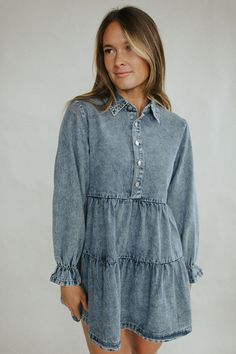 Fashion Outfit, Outfit Idea, Denim Dress, Size 2, Wardrobe