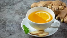 A shot of ginger juice on empty stomach not only helps ease digestion but also supports your weight loss journey. Know other benefits from experts. | Health Ginger Juice Benefits, Lemon Ginger Water, Water Health Benefits, Water Health, Ginger Drink, Ginger Water, Digestion Process, Ginger Juice, Natural Antibiotics