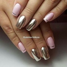 Ongles Bling Bling, Manicure Images, Unghie Nail Art, Matte Nails Design, Beautiful Nail Designs, Silver Nails, Holographic Nails