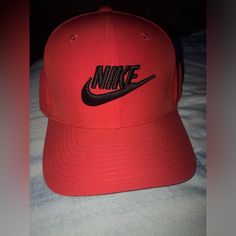 Nice Red Nike Hat, One Size For All Classic Red Snapback Baseball Cap, Classic Red Snapback Hat With Curved Brim, Red Snapback Fitted Hat, Red Snapback Casual Fitted Hat, Classic Red Snapback Hat For Sports, Red Casual Snapback Fitted Hat, Classic Red Snapback Cap, Classic Red Fitted Hat For Sports, Classic Red Baseball Cap With Flat Brim