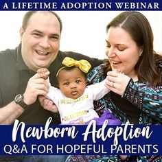 a man and woman holding a baby in their lap with the caption newborn adoption q & a for hopeful parents