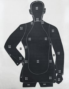 a drawing of a man's back with the number 5x in front of him