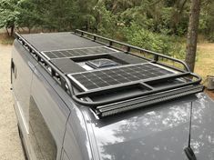 a solar panel on the roof of a car