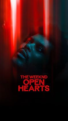 the poster for the upcoming horror film, the weekend open hearts with an image of a woman's face