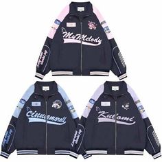 Top Rated Sanrio Cinnamoroll My Melody Kuromi Motorcycle Windproof Jacket Loose Coat Pants, Jackets Kuromi Racer Jacket, Sanrio Racer Jacket, My Melody Jacket, Kuromi Motorcycle, Kuromi Outfit Ideas, Cinnamoroll Jacket, Kuromi Jacket, Kuromi Pants, Kuromi Inspired Outfit