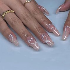 Ongles Bling Bling, Fake Nails White, Purple Nail, Coffin Press On Nails, Pink Nail, Butterfly Nail, Cute Nail Art, Bling Nails