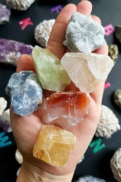 Clear Calcite, Red Calcite, White Calcite, Green Calcite, Yellow Calcite