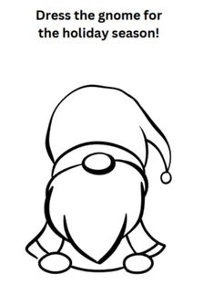 a black and white christmas card with an image of a santa clause wearing a hat