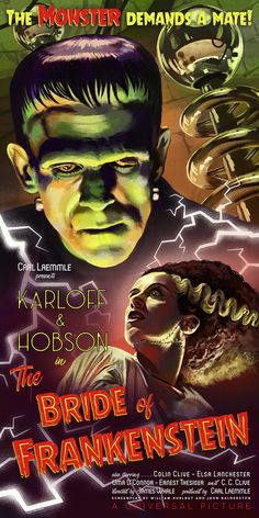 the bride of frankenstein movie poster